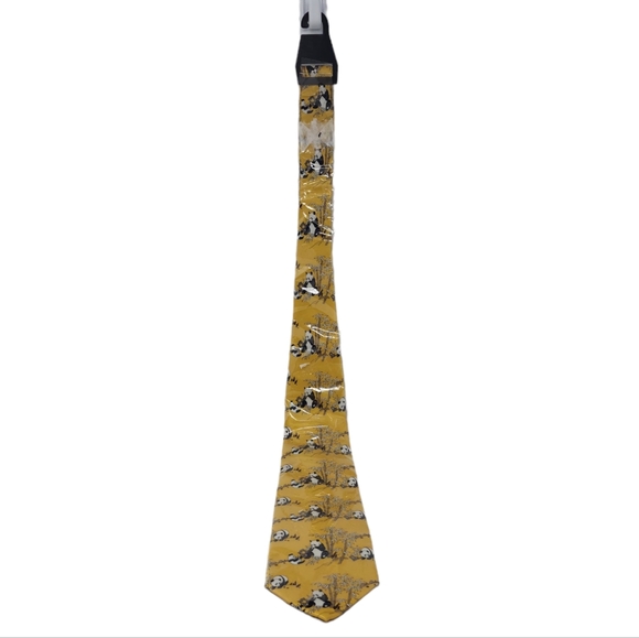 Men's Yayisizu Panda Silk Tie - Picture 2 of 9
